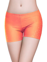 Belly Dancing Fitted Short With Rhinestones