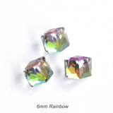 3D Rhinestone Cube Charms | 10 Pieces Per Set