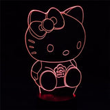 3D 7 Color Hello Kitty Illusion Lamp V1