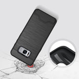 Protective Rubber Body Case With Secret Card Storage For Galaxy S7 and S8