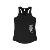 Frenchie On A Swing Women's Ideal Racerback Tank