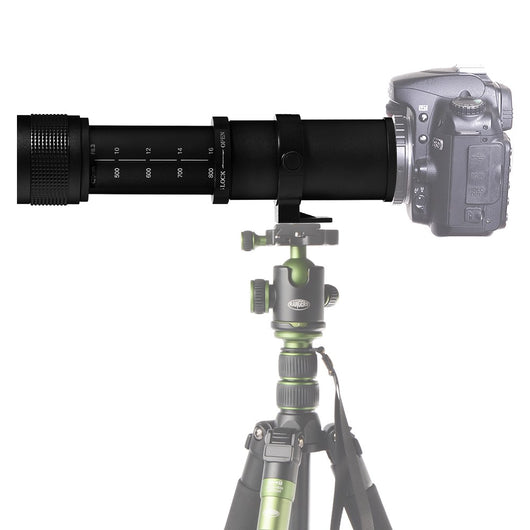 Lightbox 420-800mm F/8.3-16 Super Telephoto Zoom Lens for Canon Nikon Sony Pentax DSLR Camera