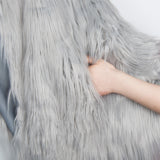 Kardashian Style Fur Overcoat
