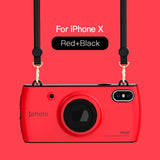*Best Seller* Retro Cover Case For iPhone X - Comes with Free Lanyard!