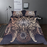 Grand Lotus Pillow And Bed Cover Set