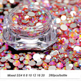 Nail Decor #4 - 3D Rhinestone Crystals | Approx 280 Pcs Per Bottle