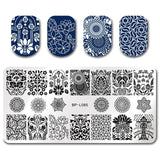 Stamping Template #2 - Mixed Art Theme | 6 Patterns To Choose From!